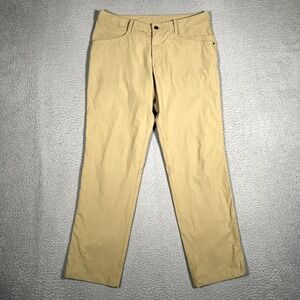 Lululemon Pants Mens‎ 36x31 Brown ABC Classic Fit Warpstreme Golf Casual Logo